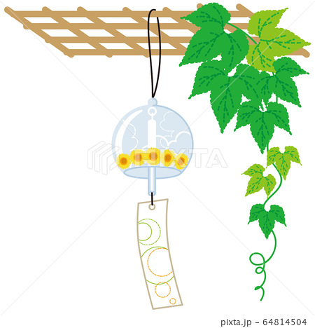 風鈴のイラスト素材