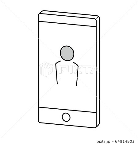 スマートフォンのアイコン 人物 64814903