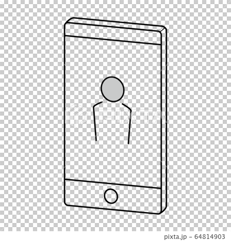 スマートフォンのアイコン 人物 64814903