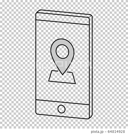Smartphone icon map Smartphone icon map 64814928