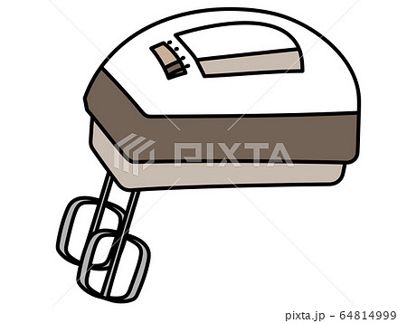 ハンドミキサーのイラストのイラスト素材