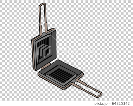 ホットサンドメーカーのイラスト素材