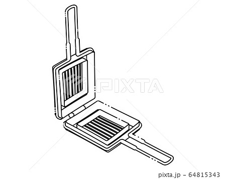 ホットサンドメーカーのイラスト素材