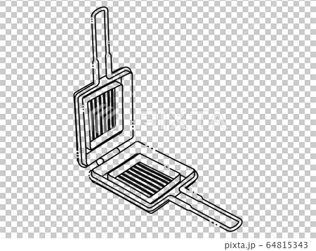 ホットサンドメーカーのイラスト素材