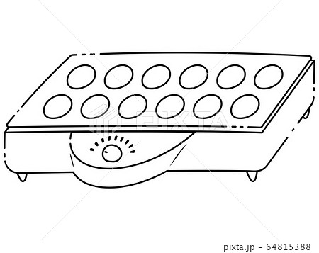 たこ焼き器のイラスト素材