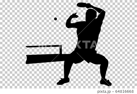 スポーツシルエット卓球10 64816668