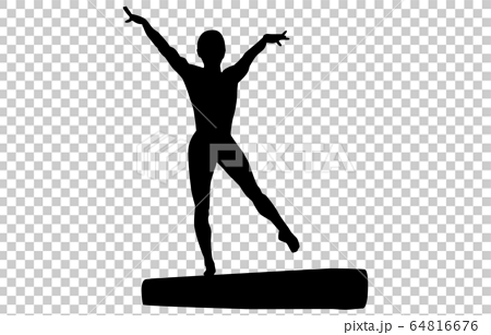 Sport silhouette gymnastics 15 - Stock Illustration [64816676] - PIXTA