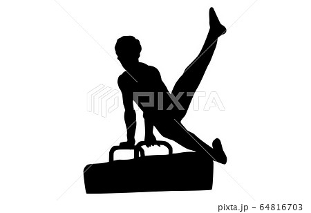 Sport silhouette gymnastics 17 - Stock Illustration [64816678] - PIXTA