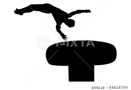 Sport silhouette gymnastics 6 - Stock Illustration [64816704] - PIXTA
