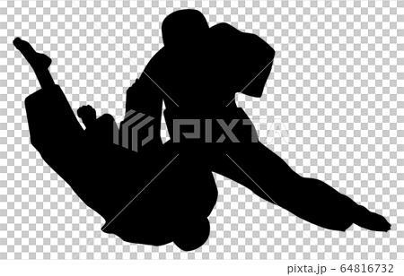 スポーツシルエット柔道7のイラスト素材