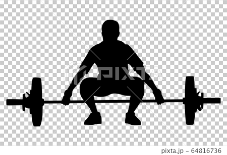 Sport silhouette weightlifting 1 Sport silhouette weightlifting 1 64816736