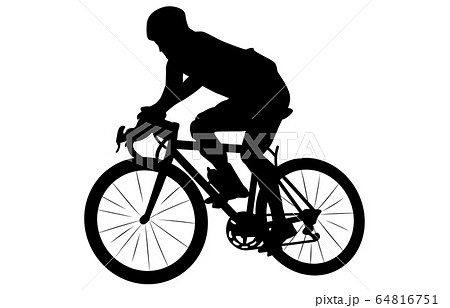 スポーツシルエット自転車1 64816751