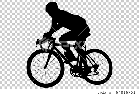 スポーツシルエット自転車1 64816751