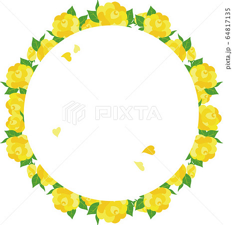 父の日 バラ フレーム 飾り枠 コピースペースのイラスト素材