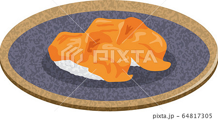 寿司。赤貝のイメージイラスト(2貫) 寿司。赤貝のイメージイラスト(2貫) 64817305