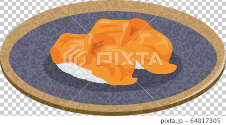 寿司。赤貝のイメージイラスト(2貫) 寿司。赤貝のイメージイラスト(2貫) 64817305