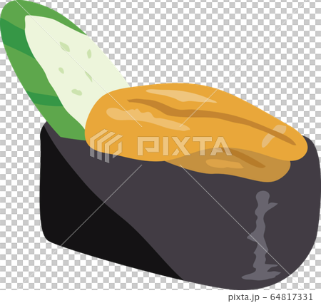 寿司。ウニのイメージイラスト 64817331