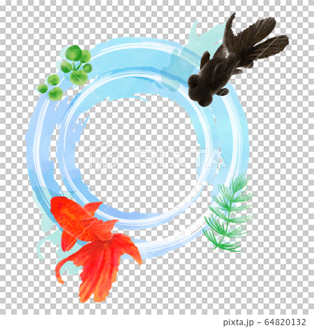 手繪水彩金魚圖02 手繪水彩金魚圖02 64820132