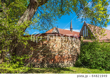 Historical buildings in the city Rostock, Germany 64821949