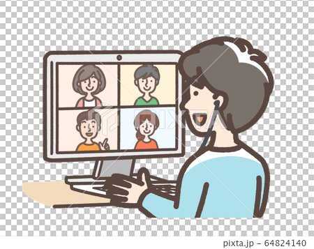 Remote meeting, online off meeting, etc. 64824140