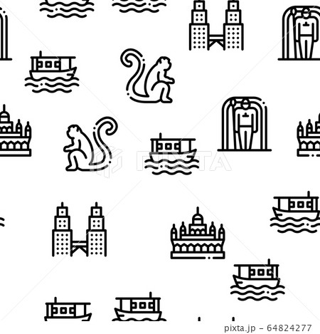 Malaysia National Seamless Pattern Vector Malaysia National Seamless Pattern Vector 64824277