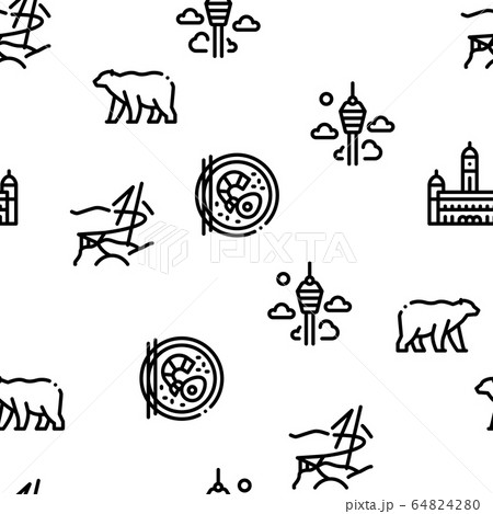 Malaysia National Seamless Pattern Vector Malaysia National Seamless Pattern Vector 64824280