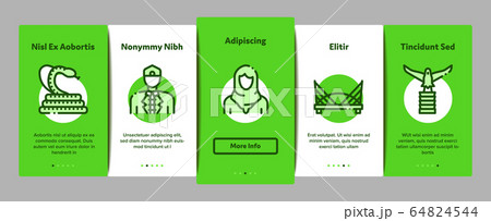 Malaysia National Onboarding Elements Icons Set Vector Malaysia National Onboarding Elements Icons Set Vector 64824544