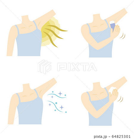 女性の脇の臭いケアセット　わきがや汗対策 64825301