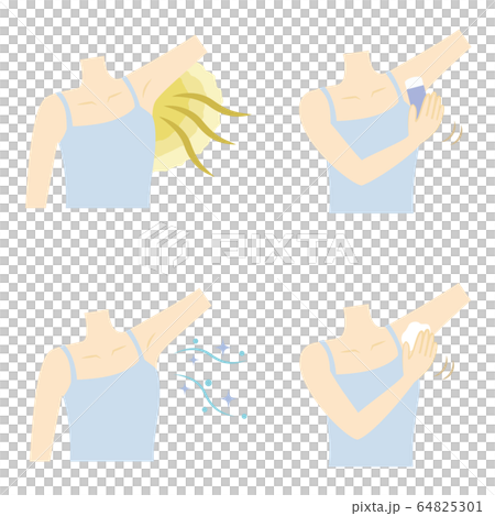 女性の脇の臭いケアセット　わきがや汗対策 64825301