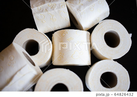 COVID-19 panick buying toilet paper COVID-19 panick buying toilet paper 64826432