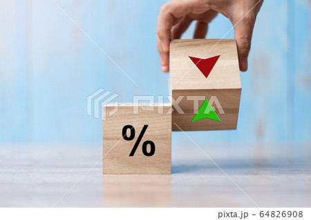 business man Hand change wood cube block with business man Hand change wood cube block with 64826908