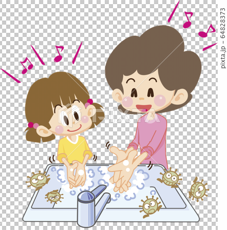 Hand wash with family Hand wash with family 64828373