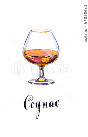 Glass of cognac 64828433