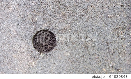 Asphalt cutting for the study of the sample 64829343