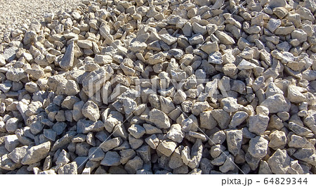 Modern gravel texture. Small stones, little rocks 64829344