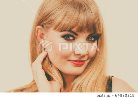 Woman elegant blonde lady portrait Woman elegant blonde lady portrait 64830319