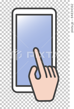 電子サイン　スマートフォン 64834382