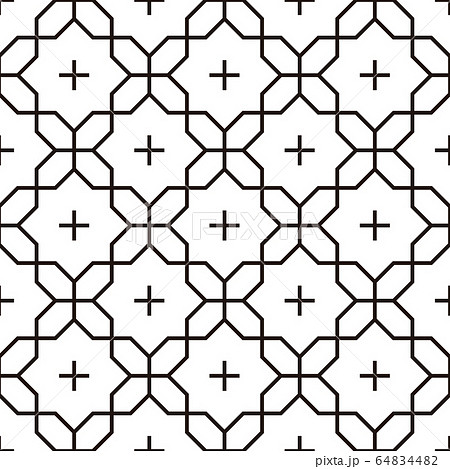 日本の伝統模様 64834482