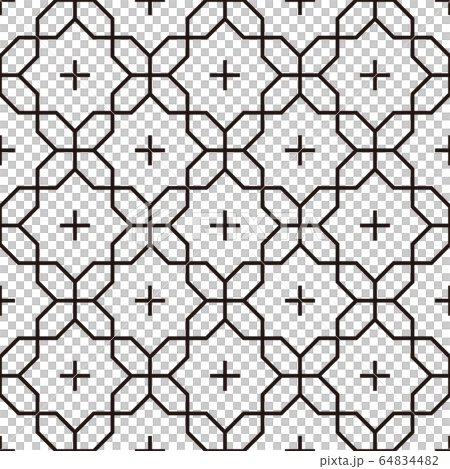 日本の伝統模様 64834482