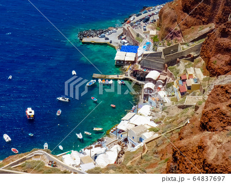 Amazing Santorini island summer view, Cyclades, 64837697