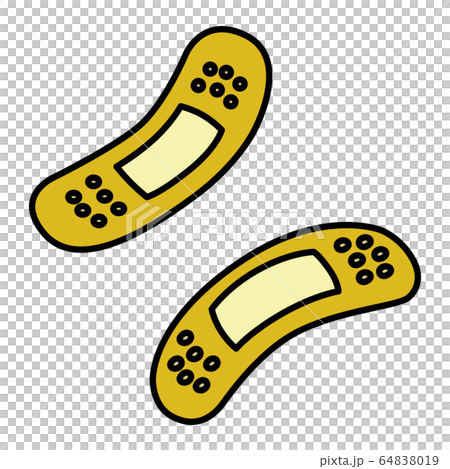 絆創膏　バンドエイド　イラスト　アイコン 64838019