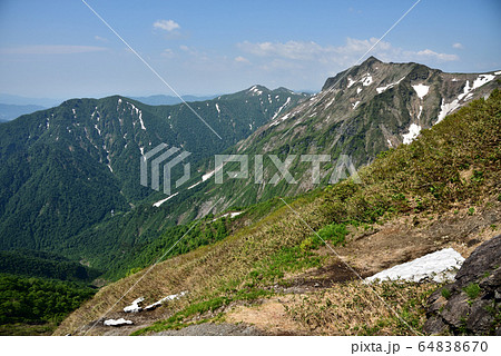 谷川岳登山道から見る景色 谷川岳登山道から見る景色 64838670