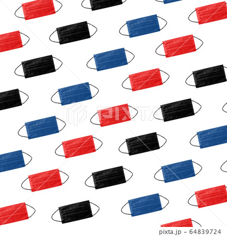 Seamless Pattern of Medical mask on white Seamless Pattern of Medical mask on white 64839724