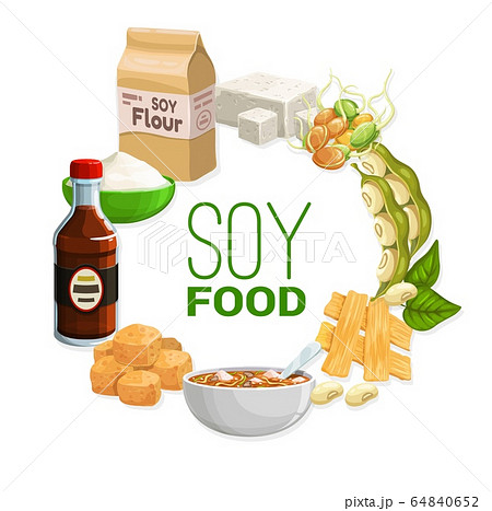 Organic natural soy and soybean vegetarian food Organic natural soy and soybean vegetarian food 64840652
