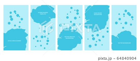 Social media banners. Set of banners for social media stories with grunge textures. Story templates for cover, flyer, brochure. Social media banners. Set of banners for social media stories with grunge textures. Story templates for cover, flyer, brochure. 64840904