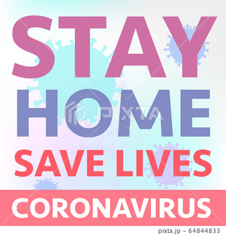 Stay home stay safe banner 64844833