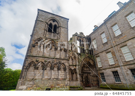 Morning view of the Holyrood Abbey ruins Morning view of the Holyrood Abbey ruins 64845755