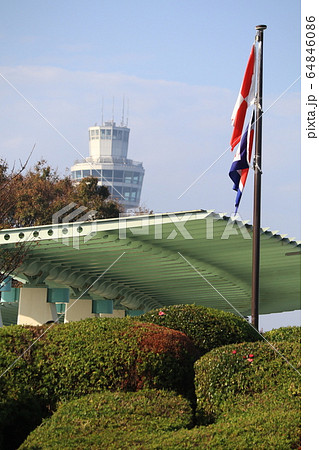 港の見える丘公園と信号旗 64846086