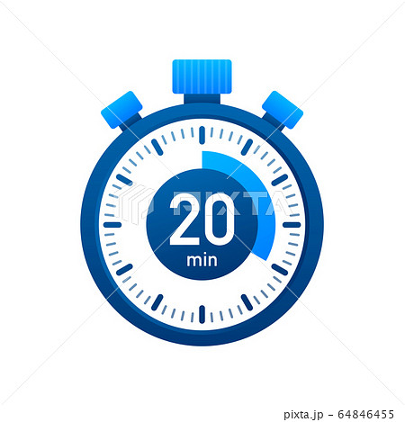 The Minutes Stopwatch Vector Icon Stopwatch Stock Illustration