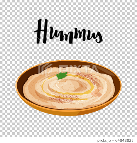 National dish of Jewish cuisine Hummus in ceramic bowl. National dish of Jewish cuisine Hummus in ceramic bowl. 64848825